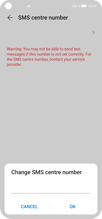 Key in +447802000332 and press OK.