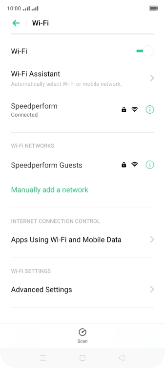 Press the Home key to return to the home screen.