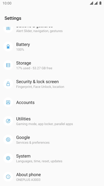 Press Security & lock screen.