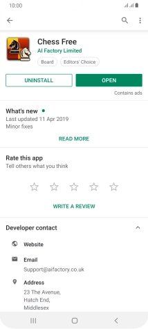 Press UNINSTALL.
