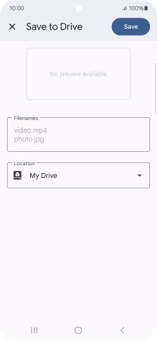 Press the field below 'Location' and go to the required folder.