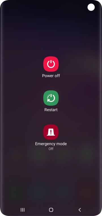 Press Power off.