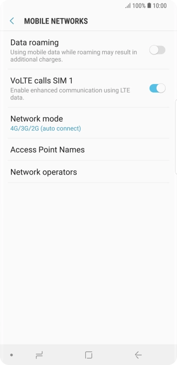 Press Access Point Names.