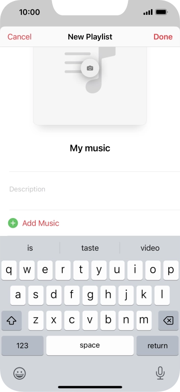 Press Add Music.