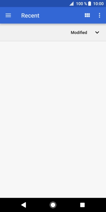 Slide your finger right on the screen and go to the required folder.