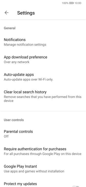 Press Auto-update apps. Press Auto-update apps.
