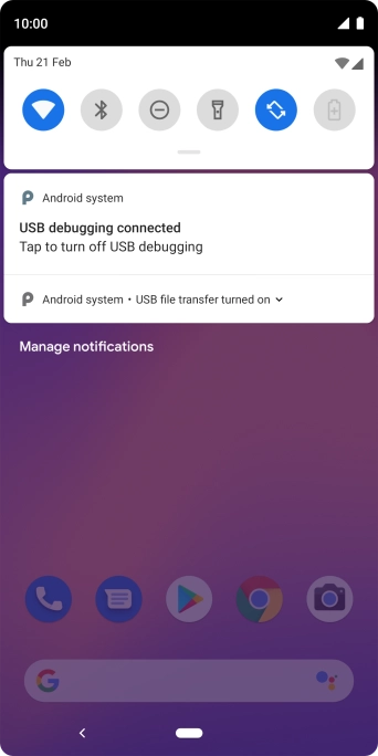 Press the sound mode icon the necessary number of times to turn silent mode on or off.