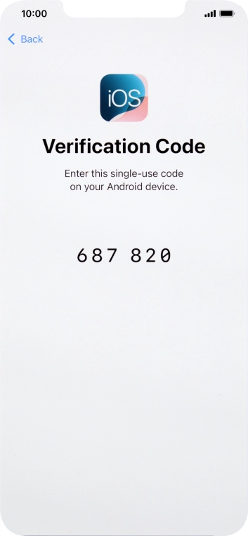 Follow the instructions on the screen and in the 'Move to iOS' app to transfer the content from the Android phone to your phone and set up your phone and prepare it for use.