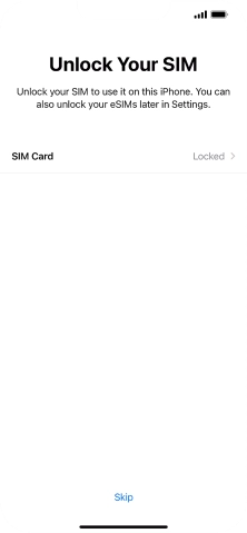 Press SIM Card.