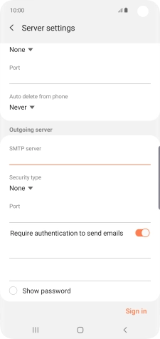 Press the drop down list below 'Security type'.