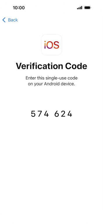 Follow the instructions on the screen and in the 'Move to iOS' app to transfer the content from the Android phone to your phone and set up your phone and prepare it for use.