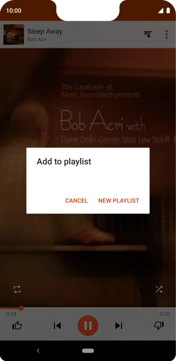 Press NEW PLAYLIST.