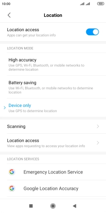 If you select High accuracy, your phone can find your exact position using the GPS satellites, the mobile network and nearby WiFi networks. Satellite-based GPS requires a clear view of the sky.