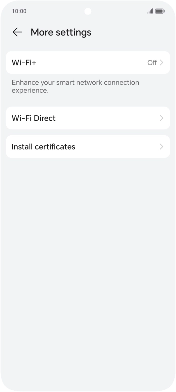 Press Wi-Fi+.