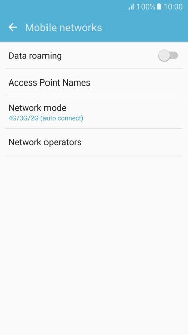 Press Access Point Names.