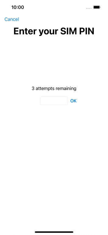 If your SIM is locked, key in your SIM PIN and press OK. The default SIM PIN is 0000.