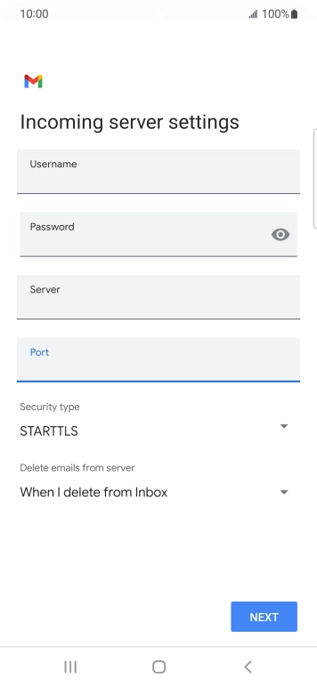 Press the drop down list below 'Security type'.