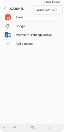 Press Enable auto sync.
