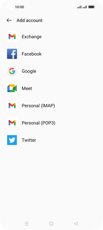 Press Google.