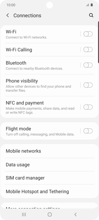 Press Wi-Fi. Press Wi-Fi.