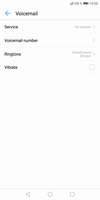 Press Voicemail number.