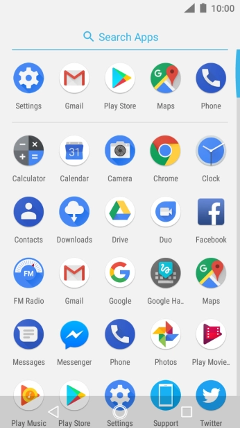 Press Gmail. Press Gmail.
