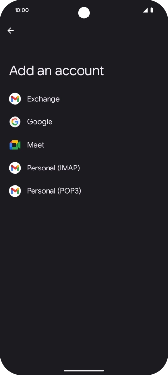 Press Google.