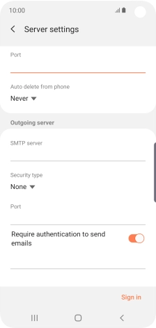 Press the drop down list below 'Auto delete from phone'.