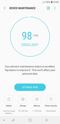 Press Battery.