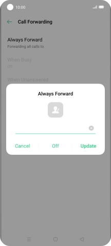 Press Off.