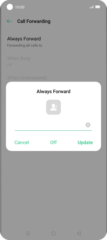 Press Off.