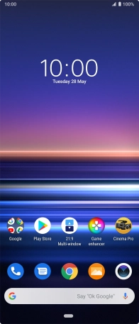 Press the message icon.