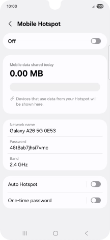 Press Network name.