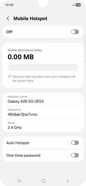 Press Network name.