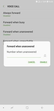 Key in 901 and press ENABLE.