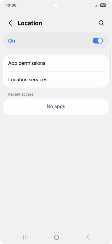 Press App permissions. Press App permissions.