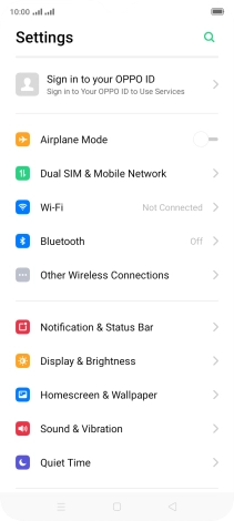 Press Dual SIM & Mobile Network.