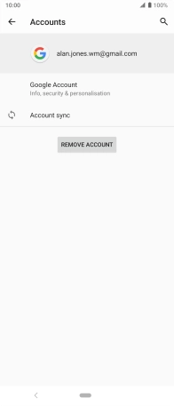 Press Account sync.