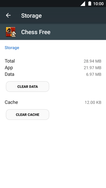 Press CLEAR CACHE.