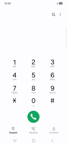 Press the menu icon.