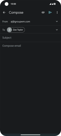Press Subject and key in the required subject.