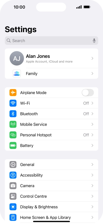 Press Bluetooth.