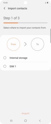 Press the name of the SIM.