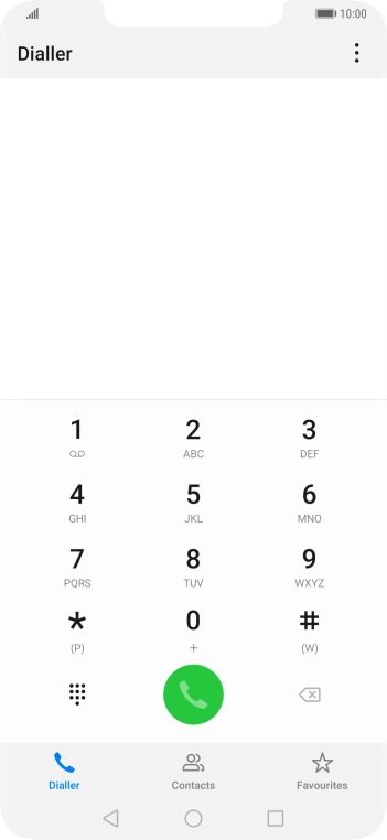 Press the menu icon.
