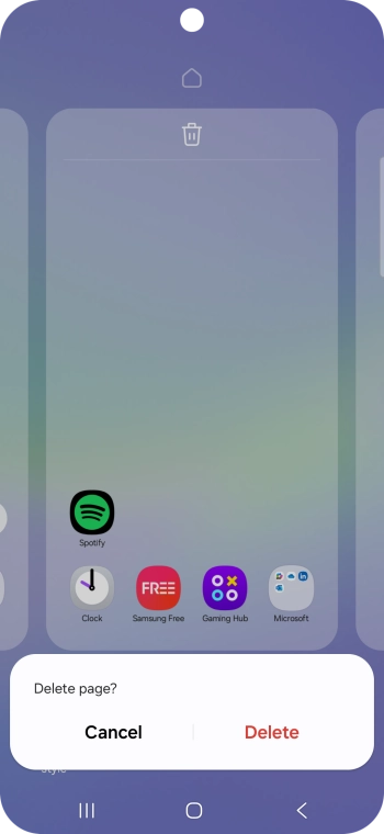 If prompted, press Delete.