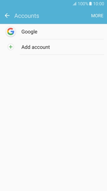 Press Add account.