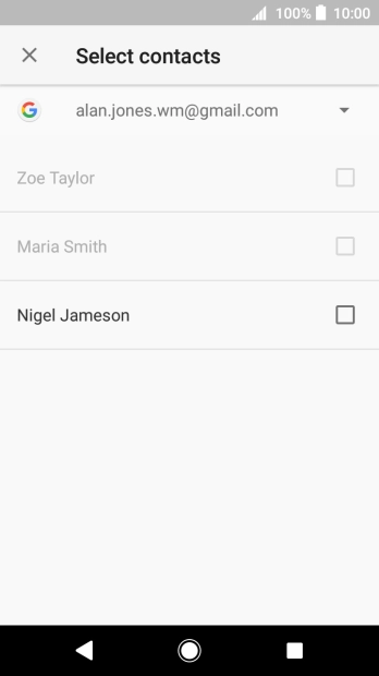 Press the drop down list.