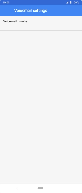 Press Voicemail number.