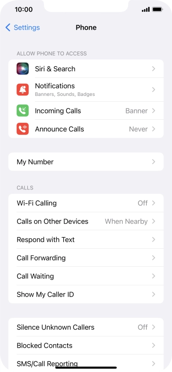Press Wi-Fi Calling.