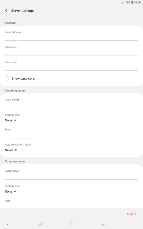 Press the drop down list below 'Auto delete from tablet'.